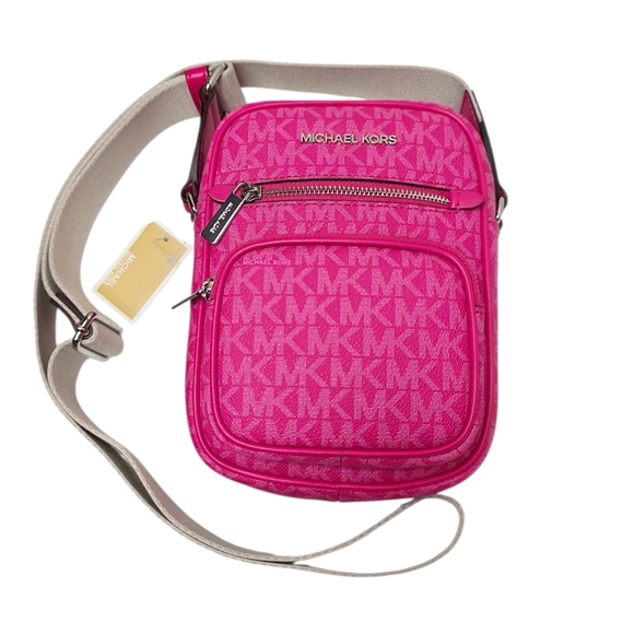 Michael Kors Jet Set Medium Signature Logo Crossbody Bag - Picture 10 of 12